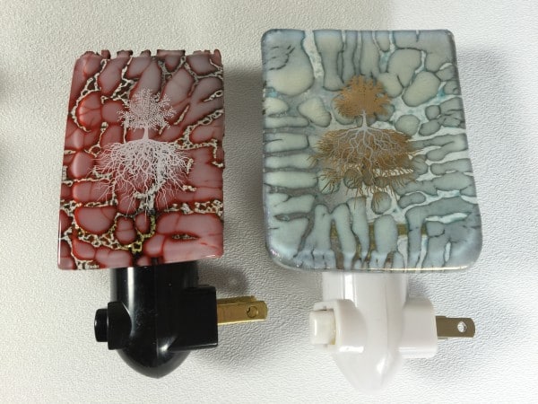 fused glass night lights