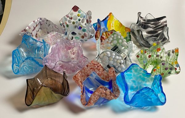 A Myriad of Fused Glass Vases