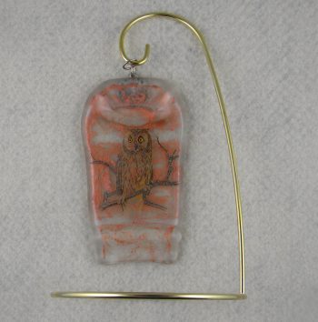 Recycled Glass Bottle - ornament, decoration, or suncatcher