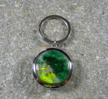 Fused Glass Keychain and Flashlight