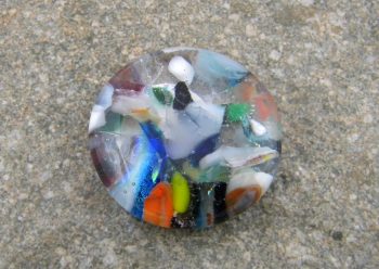 Fused Glass Poker Guard - Kaleidoscope