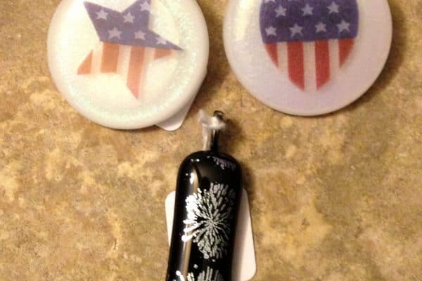 Fused Glass 4th of July