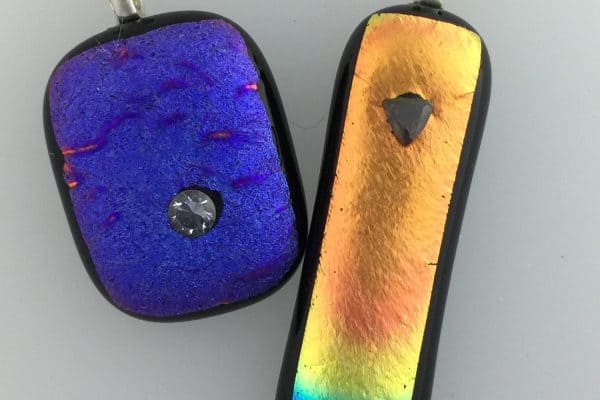 December Fused Glass birthstone - Zircon