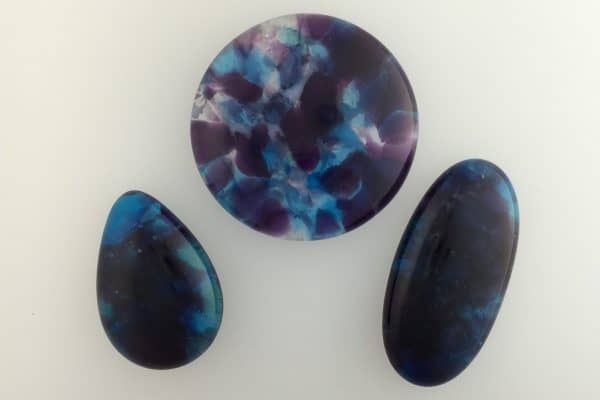 Fused Glass December's Birthstone - Tanzanite
