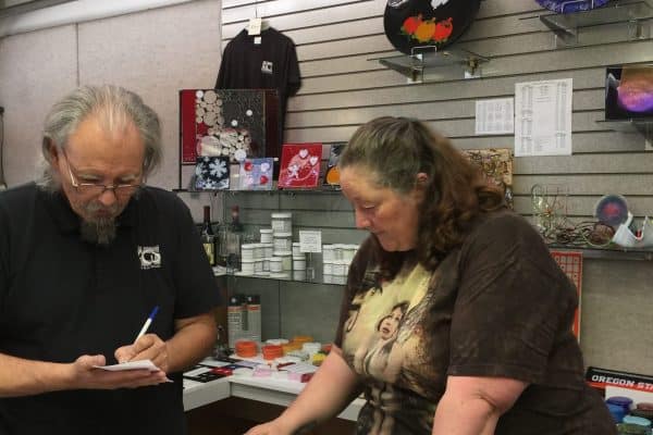 My visit with Aquila Art Glass Studio and my first Borosilicate flameworking