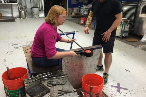 My Glass blowing class