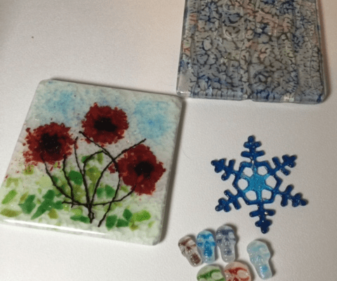 Happy Thanksgiving - More Fused glass from class