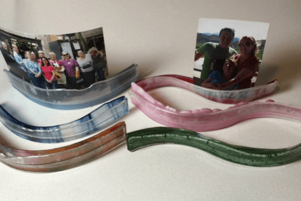 Fused Glass Photo Stand