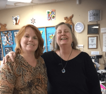 My first Fused glass teacher