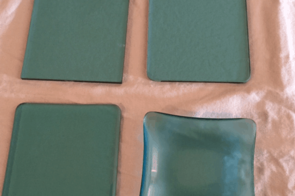Commercial Fused Glass Soap Dishes