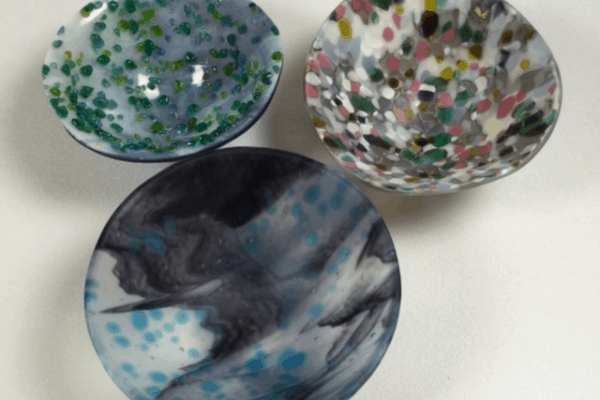 Fused Glass drop vases