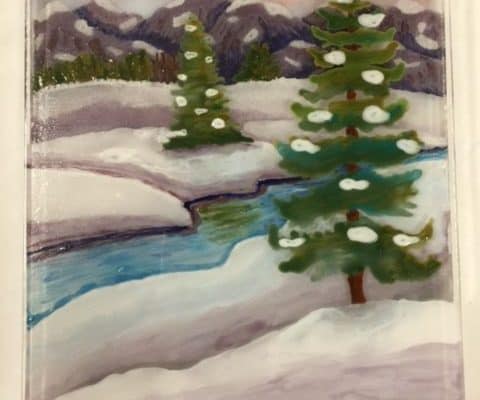 My Painting on Glass Class with Shelley Long