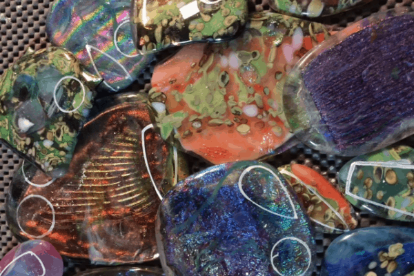 Fused Glass Ingots for Jewelry