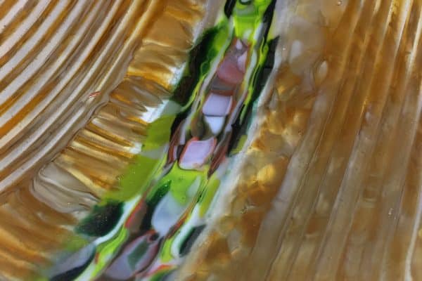 Fused glass - strip construction