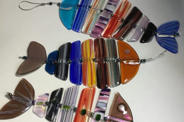 Recycled Glass Garden Art part 1