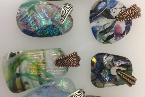 Drilling Fused glass pendants