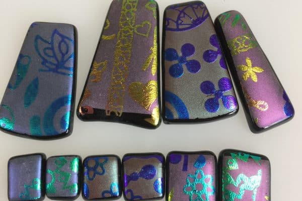 Fused Glass Shimmer Jewelry - Tanya / AAE Glass