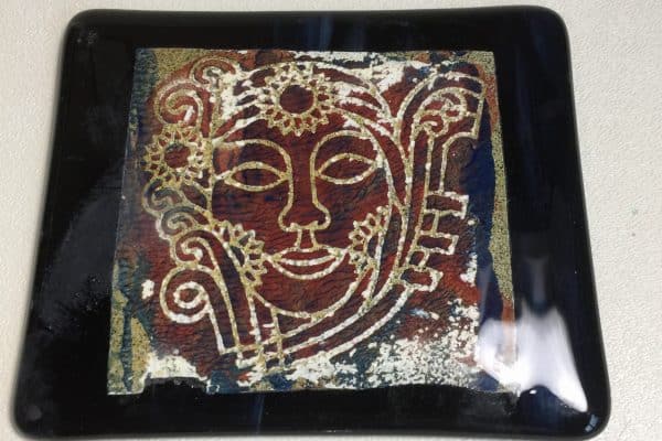 Fused Glass Lithograph - Tanya / AAE Glass