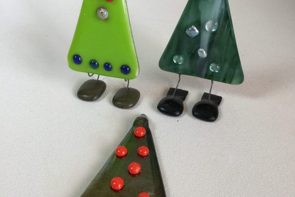 Fused Glass trees