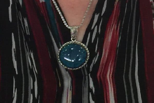 Fused Glass that Matches a Shirt