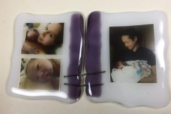 My Grandbaby on Fused Glass