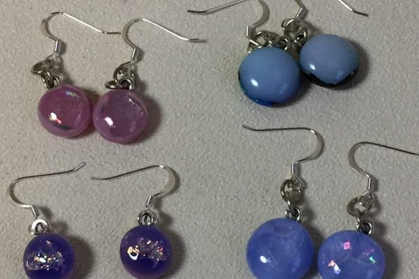 Finishing Fused Glass Earrings