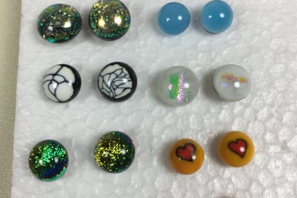 Buy two Fused Glass Earrings and get 1 free