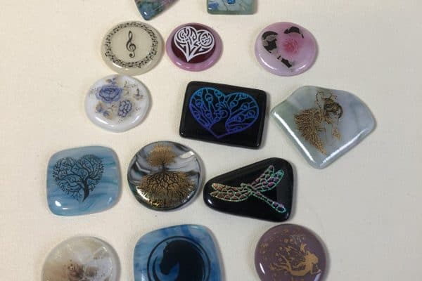 Fused glass Poker Guards ?