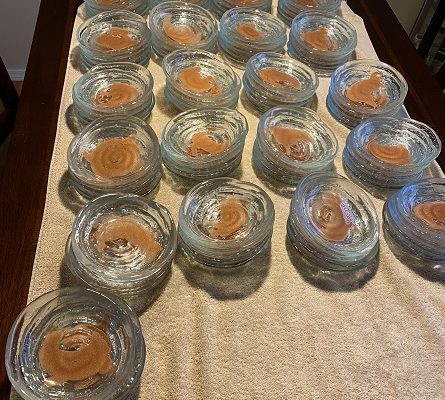 Fused Glass Textured Production Dishes