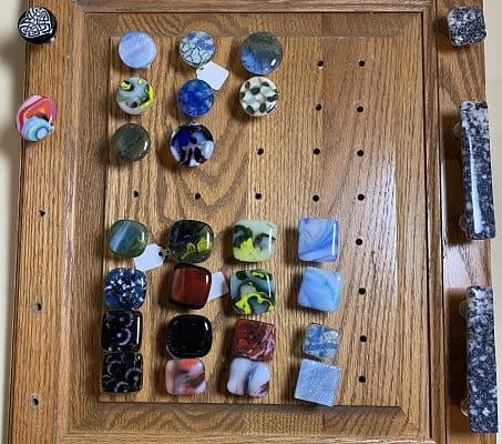 Fused Glass Door Knobs