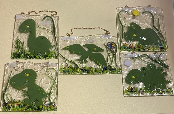 Fused Glass Dinosaurs