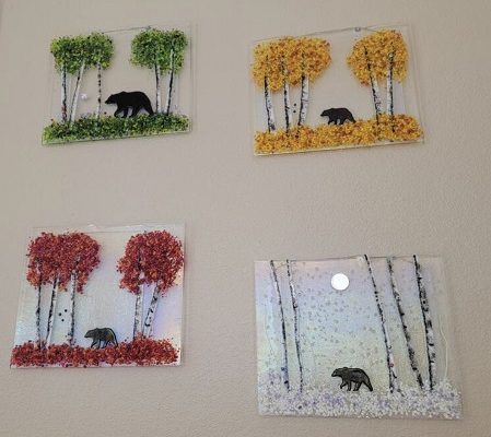 Fused Glass Aspen Seasons