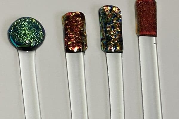 Fused Glass Stirrers and Flower Stakes