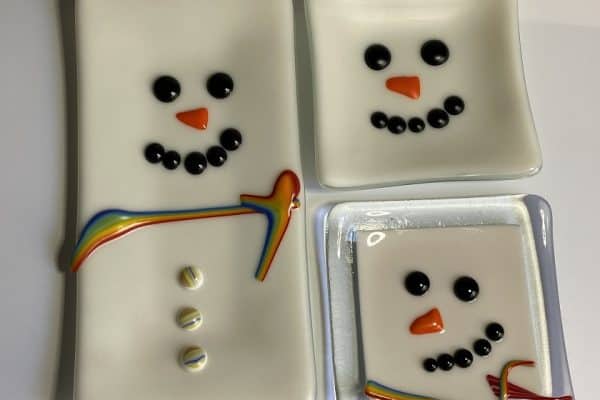 Santa and Snowman dishes