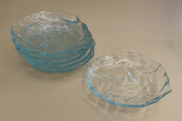 Commercial Fused Glass Dessert Dishes