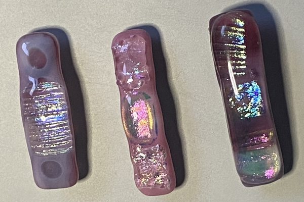 Custom Fused Glass Barrettes
