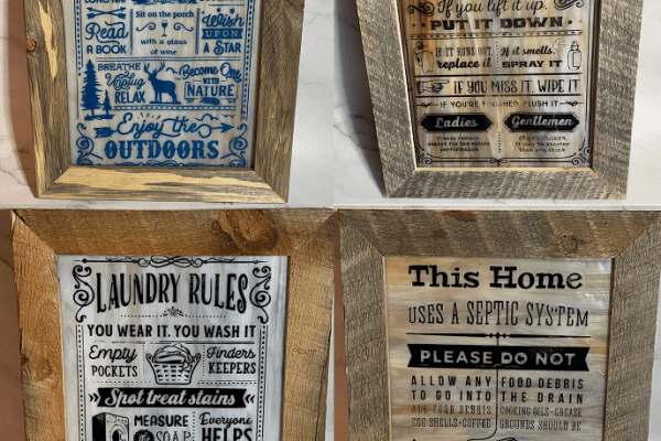 Custom Fused Glass Signs for Westcliffe