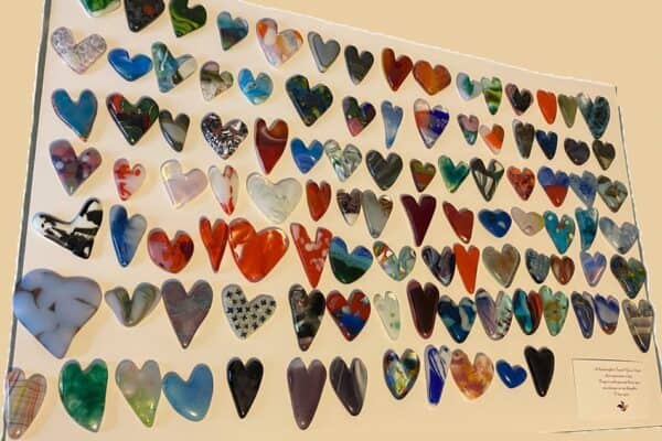 Fused Glass Pocket Heart Donations