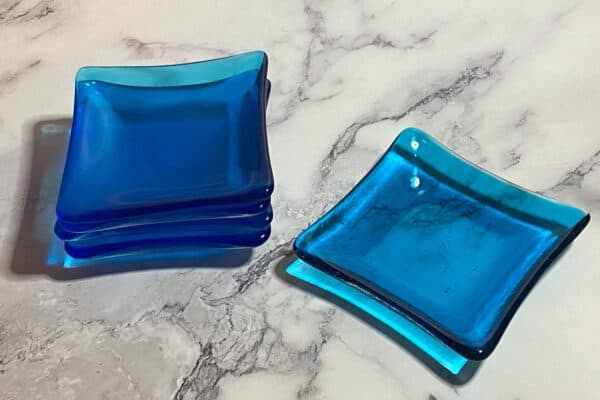 Fused Glass Commercial Hotel Soap Dishes