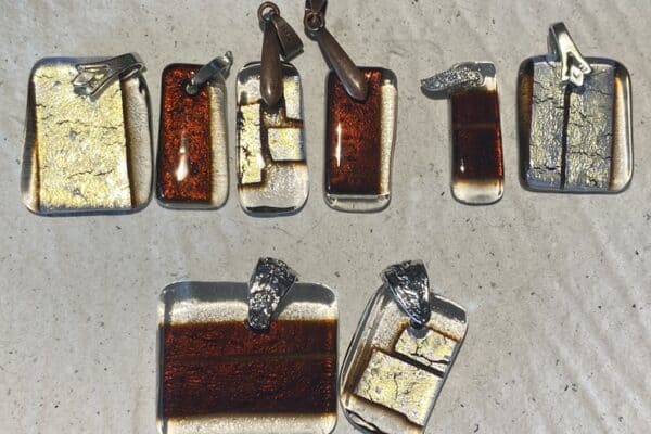 Silver, Alchemy & Shine: My Latest Fused Glass Jewelry Collection