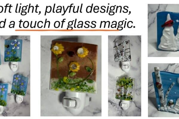 Tiny Fused Glass Treasures that Glow