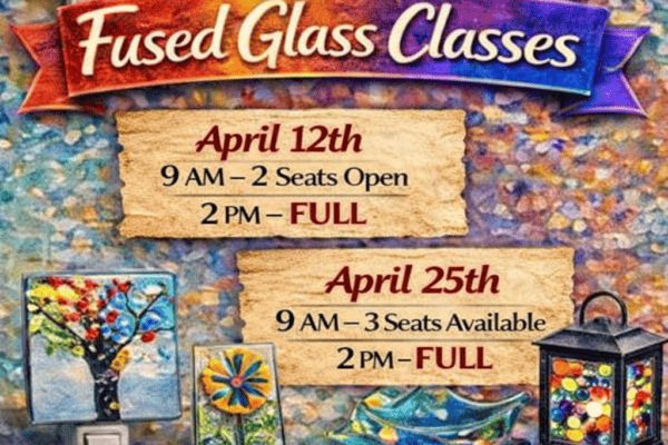 April Fused Glass Class Options