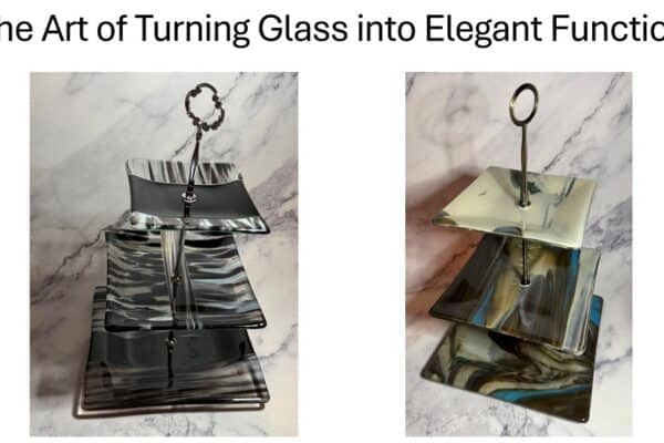 Fused Glass Tiered Stands!